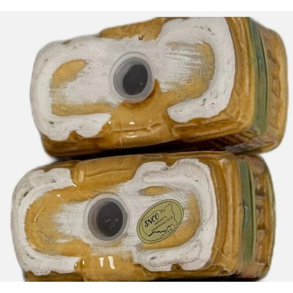 Lot 2 Vintage Ceramic Salt & Pepper Shakers San Francisco Cable Car Trolleys - Picture 9 of 10